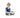 Royal Copenhagen Elsa in blue dress mini | Figurine 13 cm