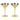 Paderno | Set 2 pezzi Coppa Martini Oro